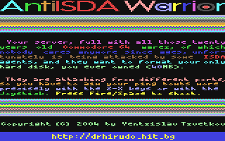 AntiISDA Warrior Title Screen